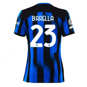 Inter Milan Nicolo Barella #23 Hemmakläder Dam 2023-24 Kortärmad